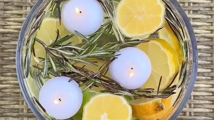 Hangulatvilágítás a nyárestékhez citrusillattal