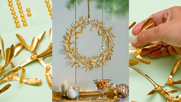 Aranyló DIY ajtódísz: alkotónk segítségével néhány óra alatt elkészítheted!