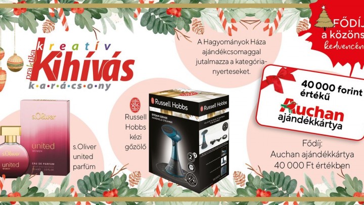 Elstartolt a PRAKTIKA KREATÍV KIHÍVÁS KARÁCSONY 2025: pályázz alkotásoddal csodás nyereményekért!