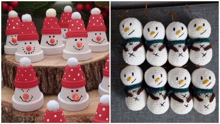 Ünnepi hóemberek, akik már alig várják a karácsonyt: csoportunk tagjai készítették őket! 2. rész