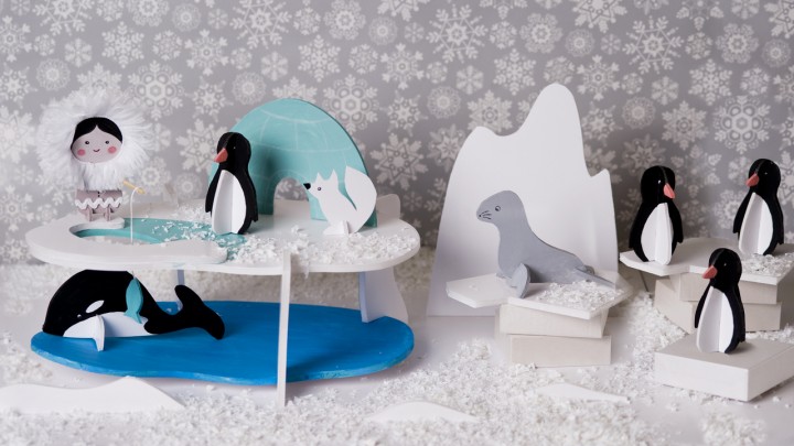 Sarkvidéki móka: készítsd el ezt a cuki lékhorgászt és barátait alkotónk segítségével!