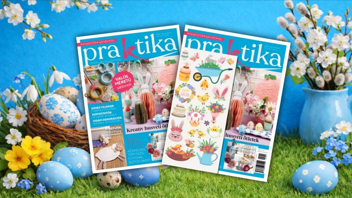 A márciussal együtt érkezett meg a Praktika magazin legújabb száma: benne szuper ötletek tavaszra és húsvétra